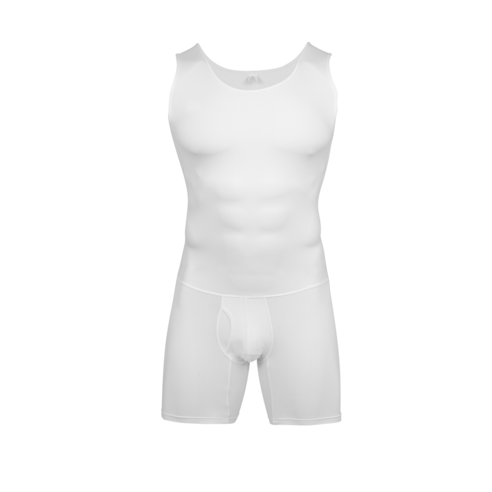 Shapewear Bodysuit Firm - Shapewear-Body für Herren, Bauchkontrolle, Schlankheitshemd, atmungsaktiver