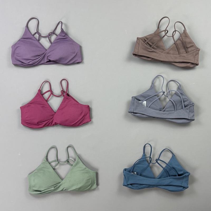 Sports Bra High Impact - Vision Damen Sport-BH V-Ausschnitt Gedrehte Vorderseite