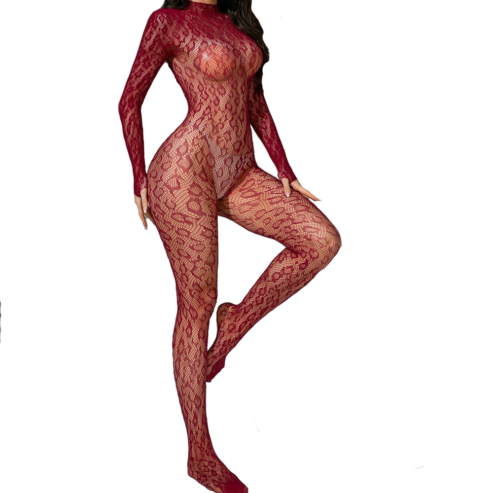 Bodystocking Fishnet - Exotischer Body-Overall, sexy Dessous, Netz-Bodystocking, Netz-Perspektive,