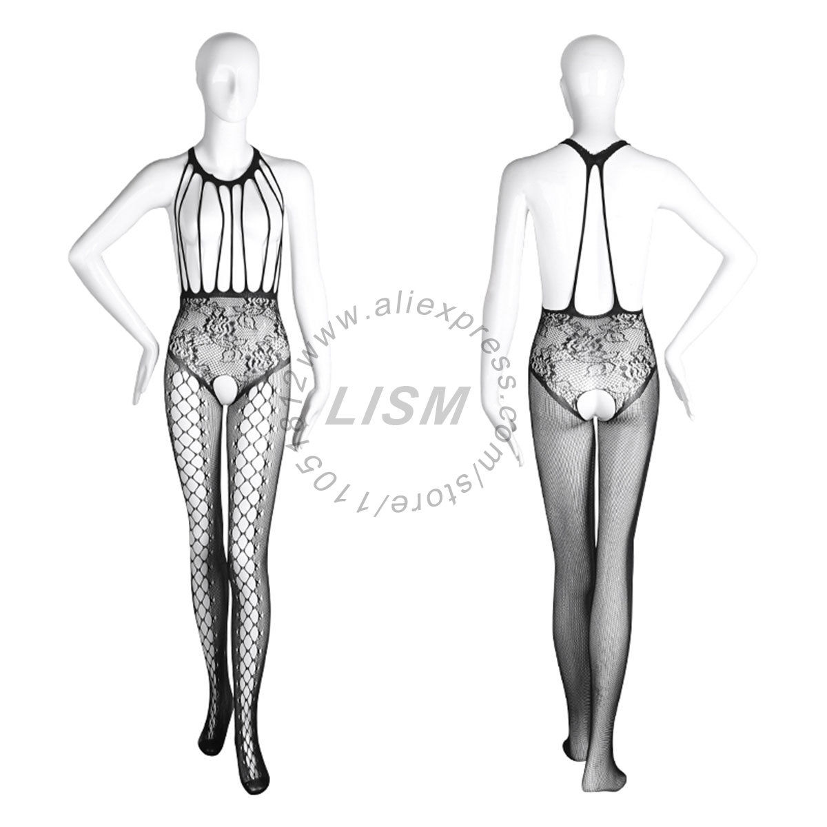 LISM Sexy Neckholder-Bodystock – Bodystocking Fishnet Bewertung und Preis